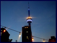 Toronto by night 01 - Harbourfront, CN Tower